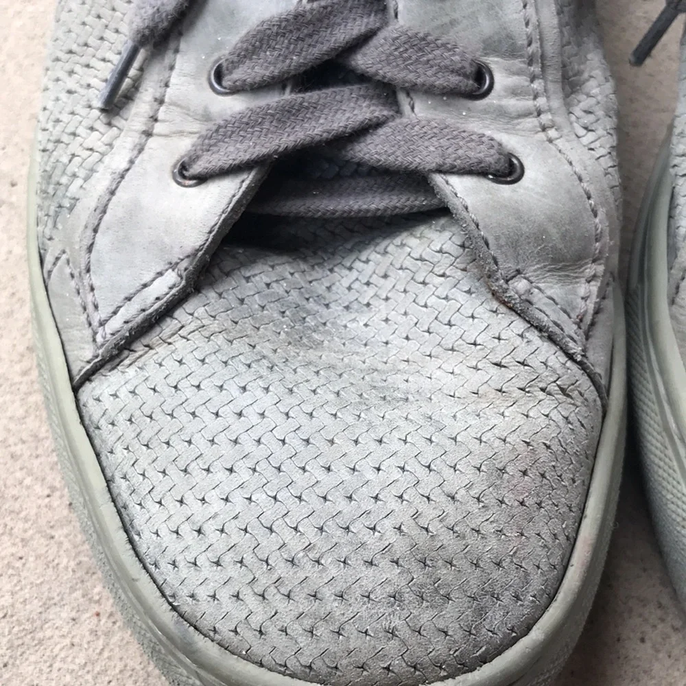 COPY - Aquatalia grey woven leather Sneakers Made In Italy Size 10. GUC - Picture 10 of 13